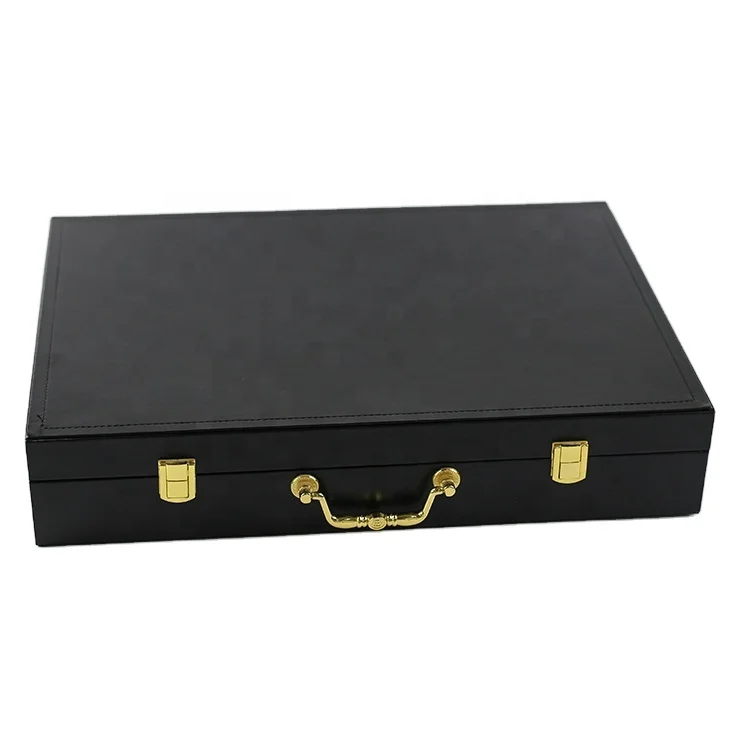 

Factory Custom Luxury Large Pu Leather Gift Box Black Wooden Box Lining Wood Crafts Wooden Packaging Boxes