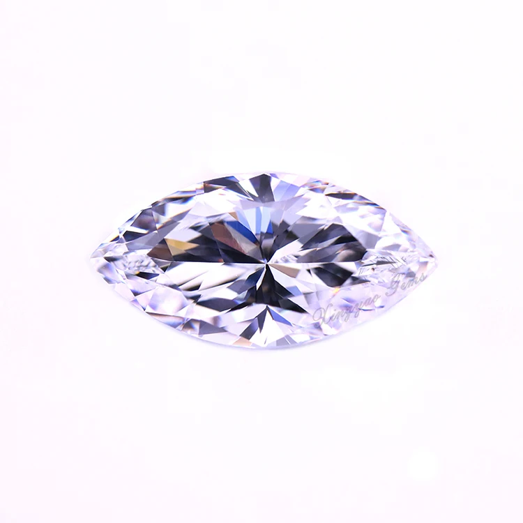 

High quality 7A white marquise cut synthetic cubic zirconia loose, White color