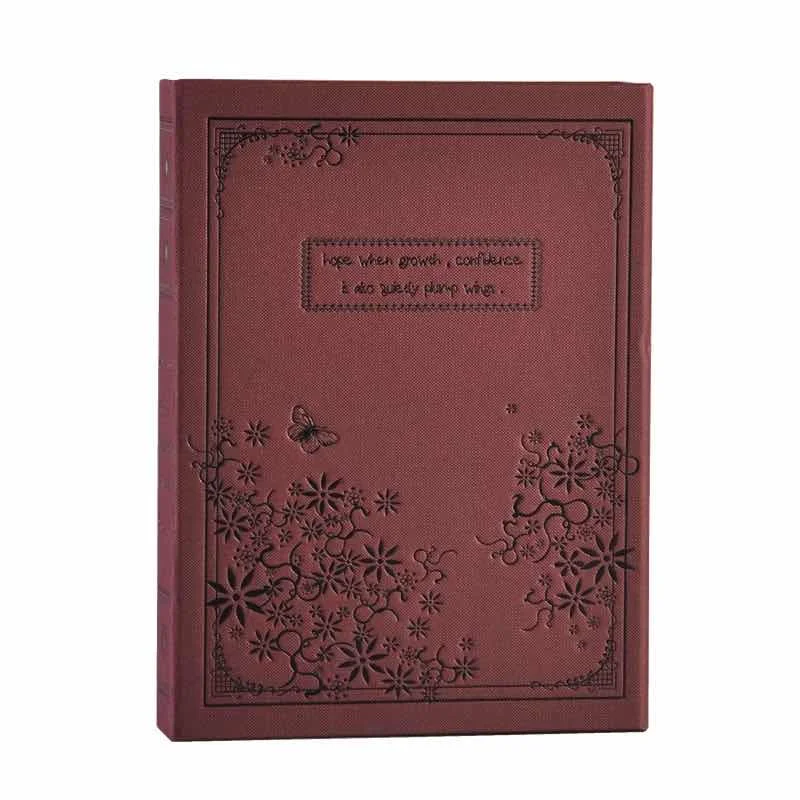 

Wholesale sales A4 hardcover code lock diary hardback box students thickened color page notebook gifts can be customized