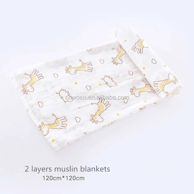 plain white muslin blankets