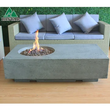 Rechteck Grc Gfrc Outdoor Gas Feuerstelle Tisch In Garten Buy Feuerstelle Gas Feuerstelle Feuerstelle Im Freien Product On Alibaba Com