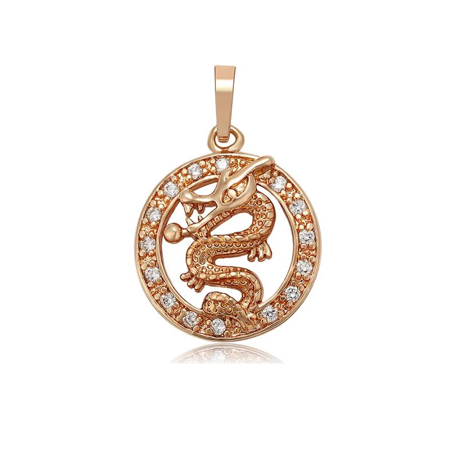 

35398 xuping gold plated pendant jewelry of the new round domineering style flying dragon, 18k