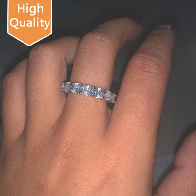 

Fashion Luxury Charm Zircon Crystal Wedding Finger Rings For Women Party Jewelry