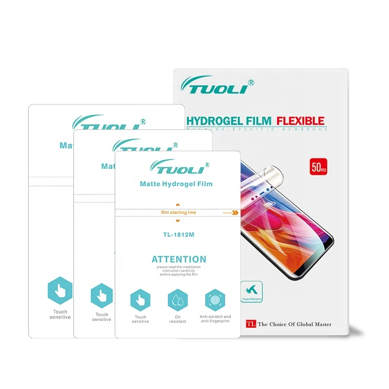 

4A TuoLi 18cm*12cm hydrogel screen protector screen protector film tpu hydrogel film for TL168 mobile protector cutting machines