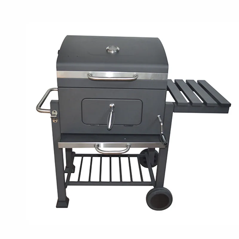 

Factory direct price pellet charcoal bbq fish grill barbecue, Black