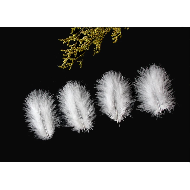 Wholesale Diy Craft Small Marabou Turkey Feather White Decoration Craft