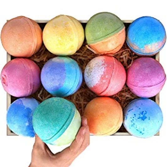 

Colorful Custom Foot Pedicure Bathbombs CBD Salt Bath Bombs, Colorful/ customized