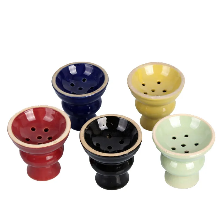 

wholesale clay hookah bowl ceramic multicolor smoke bowl shisha hookah accessories