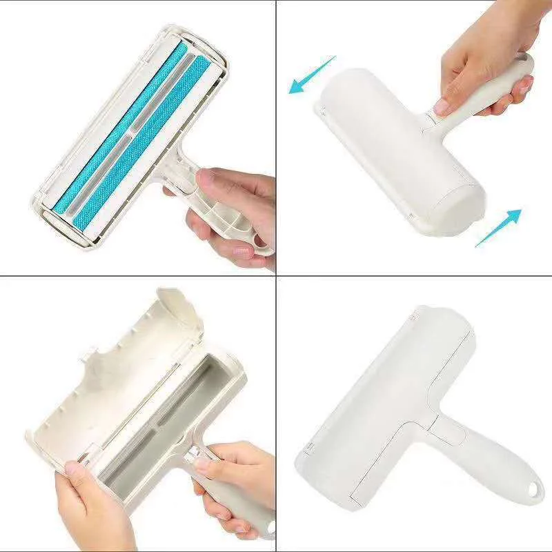 
Pet Hair Remover Sofa Clothes Lint Cleaning Brush Reusable Dog Cat Fur Roller 