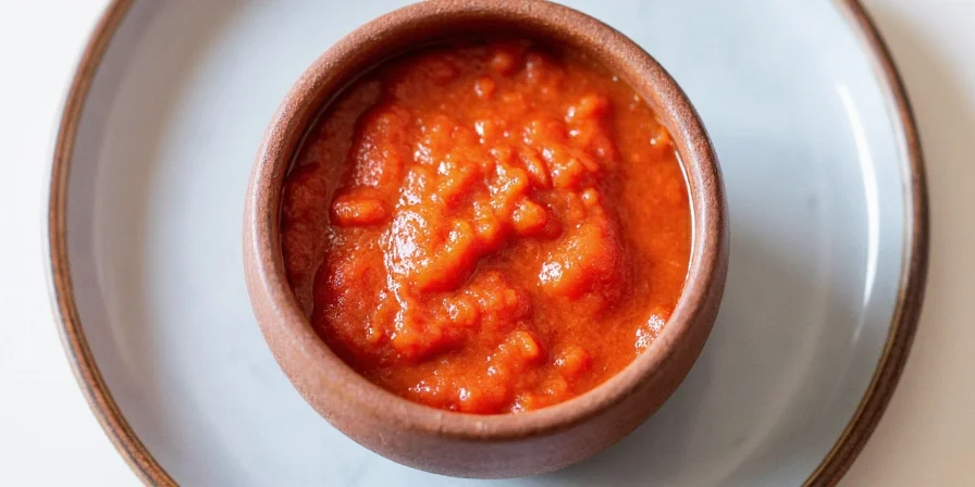 Marinara on plate