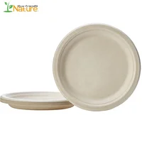 

Free Sample Compostable Sugarcane Bagasse Pulp Plates for Cake