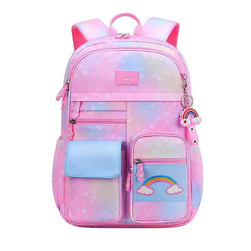 

school bags 2022 Primary children school grades 1-6 Fantasy color spine care shoulder students school backpacks