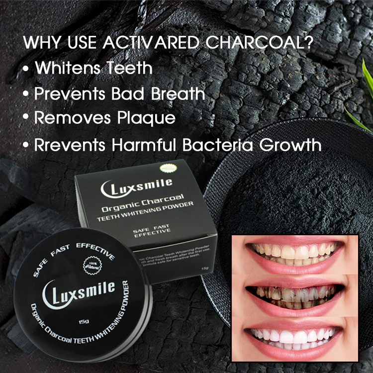 
Private Label Coconut Charcoal Teeth Whitening Kit Activated Charcoal Powder 