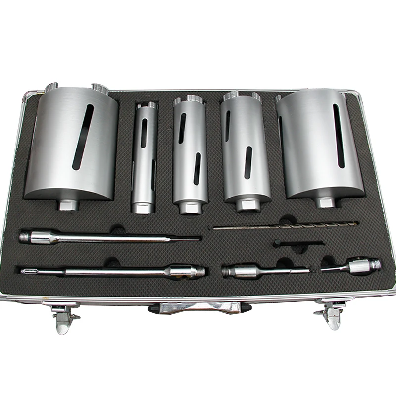 
12 Piece Dry Diamond Core Drill Bit Set Kit 