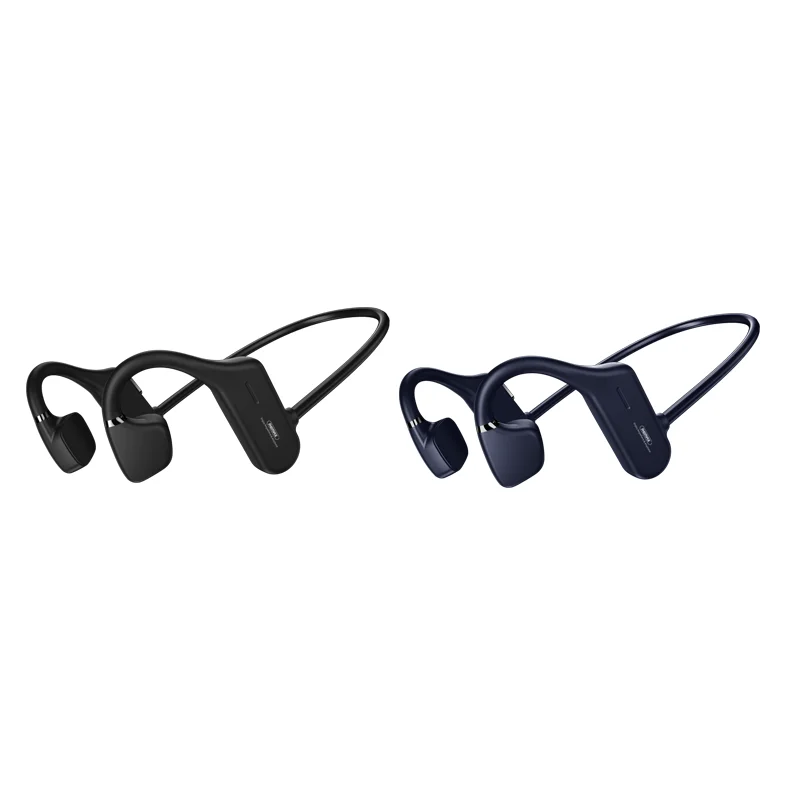 

Remax Join Us IPX4 water-resistance earphone Bluetooth one piece Air bone Conduction Wireless Sports Headphone, Black/blue