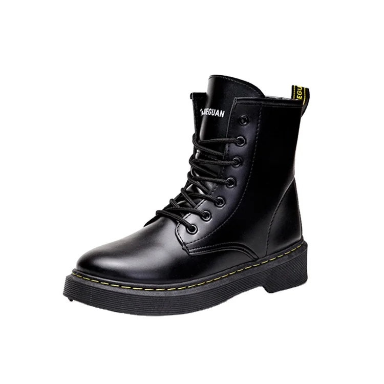 

2021 Good Selling Black Warming Female Laced Up Boots