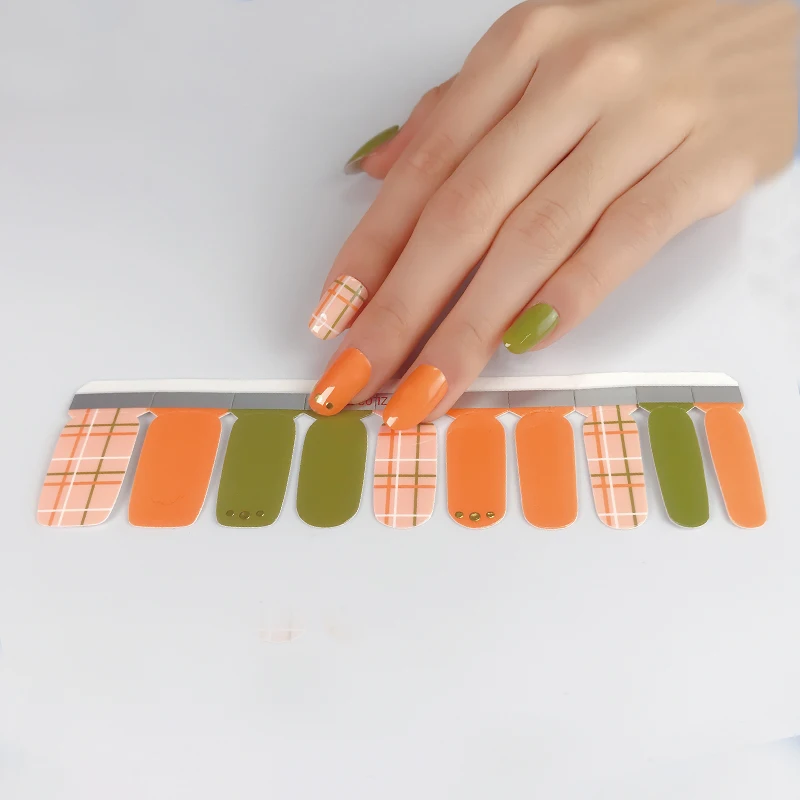 

Non-toxic popular 2021 New Hot Selling Nail Polish Stickers,20 strips Nail Wrap anime nail stickers, Customers' requirements