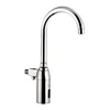 Swan neck design water tap with integrated spout sensor