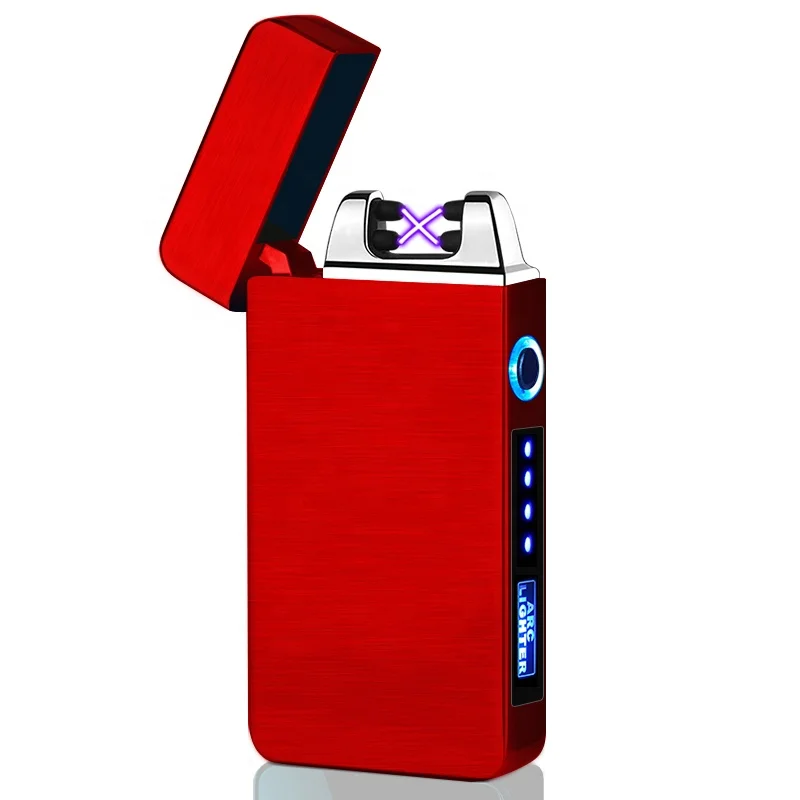 

2020 Luxury Flameclub Electronic Flameless Double USB Pulse Dual Arc Lighter, Various colors