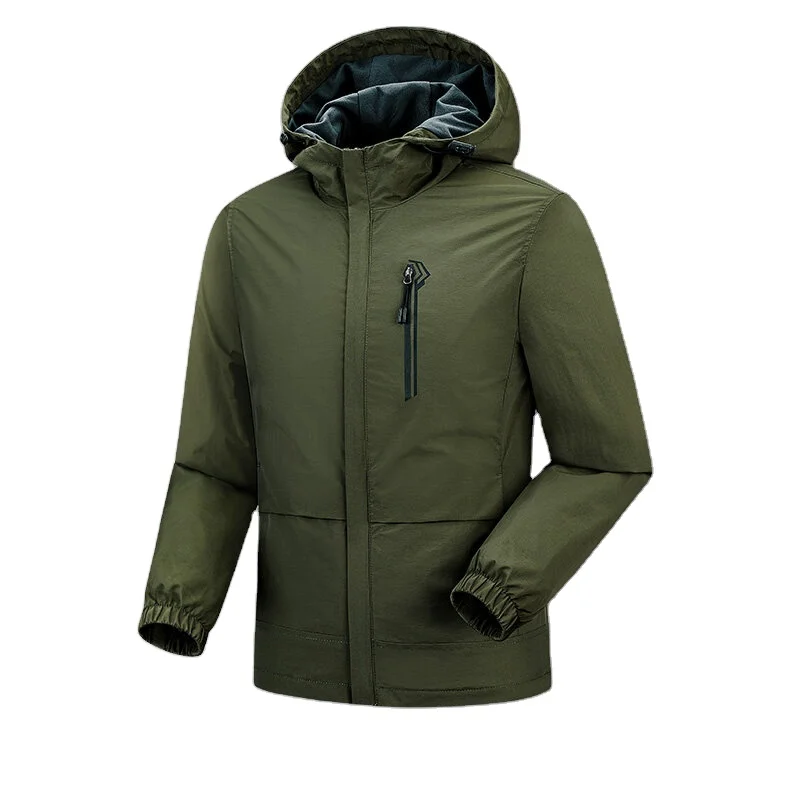 

Summer Outdoor Sun Protection Clothing Men's Ultra-thin Breathable Tactics Quick-drying Skin Windbreaker Sports Jacket, Customized color