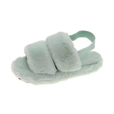 

New women's shoes New European and American elastic muffin platform large size Maomao sandals, As shown in figure