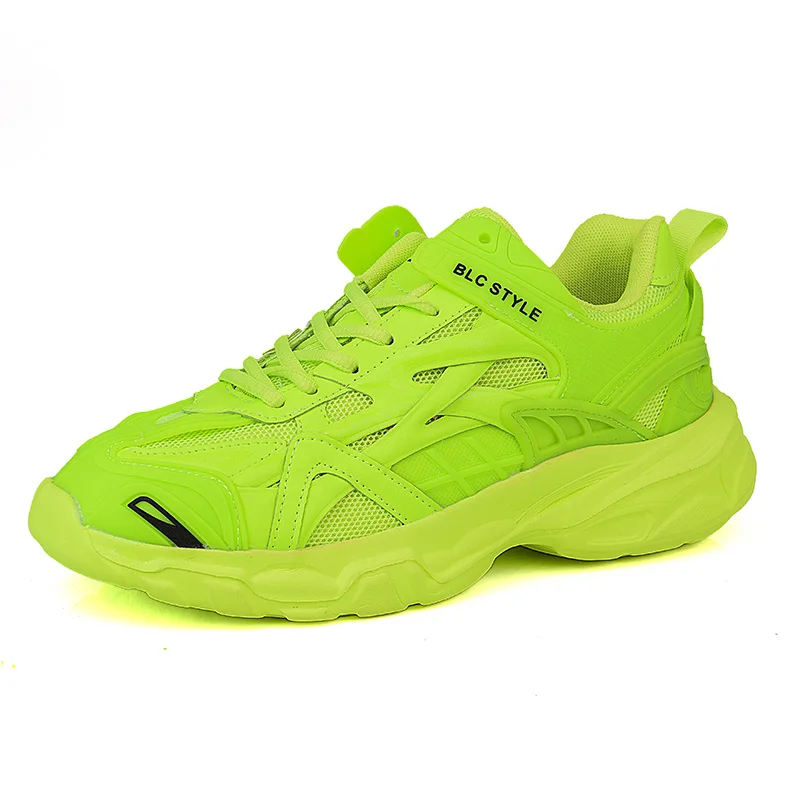 

Factory wholesale men and women sports shoes solid color hot style breathable leisure sports shoes unisex Fashion trends sneaker