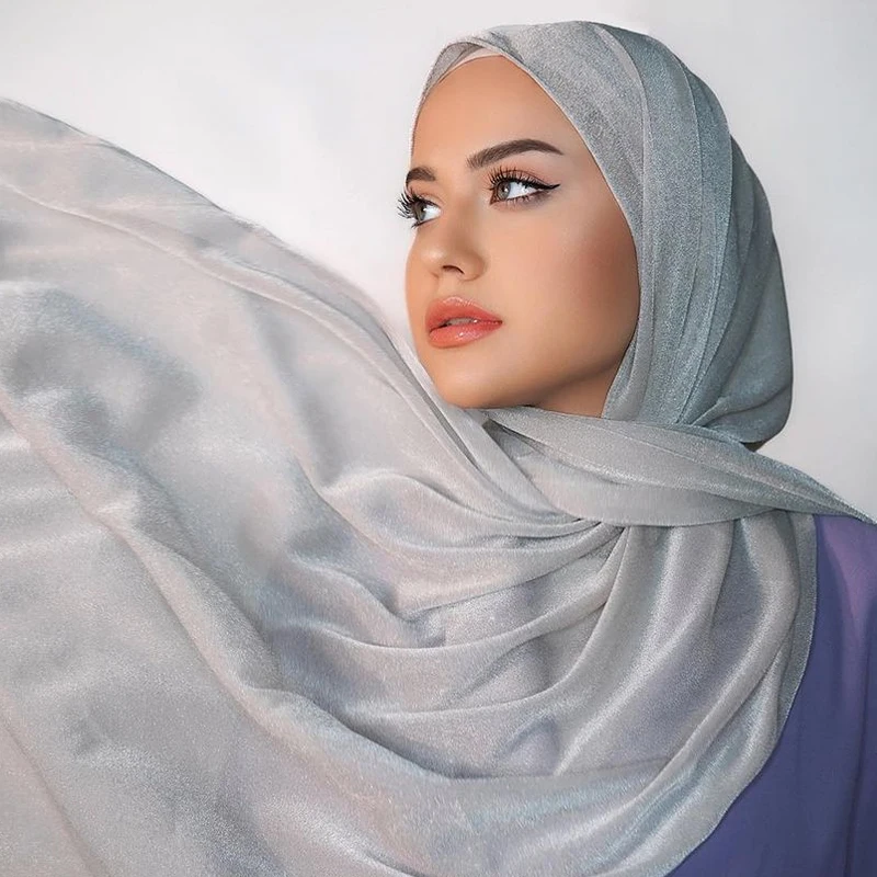 

Popular Crinkle Satin Hijab Shawls Scarf Satin Hijabs Crepe Pleated Malaysian Satin Silk Tudung Chiffon Hijab Crinkle Scarf