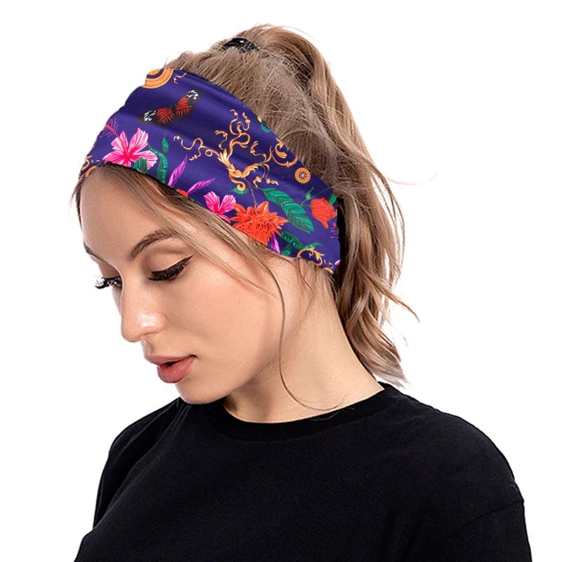 

New Product Printed Flower headband, As picture