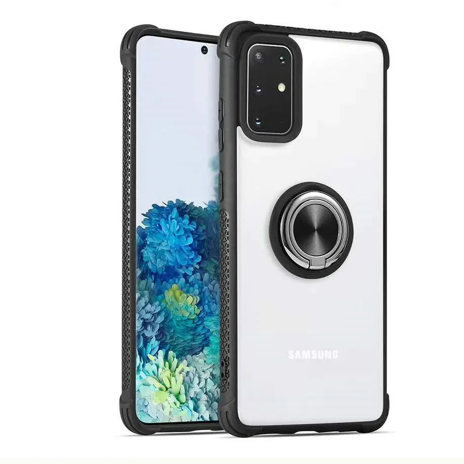 

New shockproof magnetic Anti Scratch finger ring armor cell phone case for MOTO G9 Plus, Blue/red/black