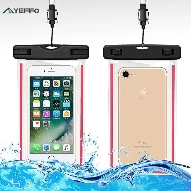 

Custom IPX 8 PVC TPU Waterproof Cellphone Cover Case Plastic Waterproof Case
