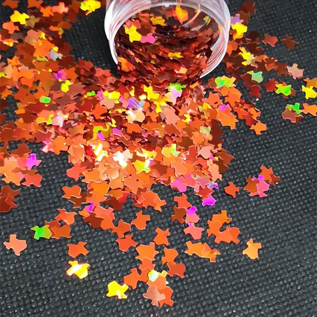 

glitter shapes texas for skinny tumbers, Colorful
