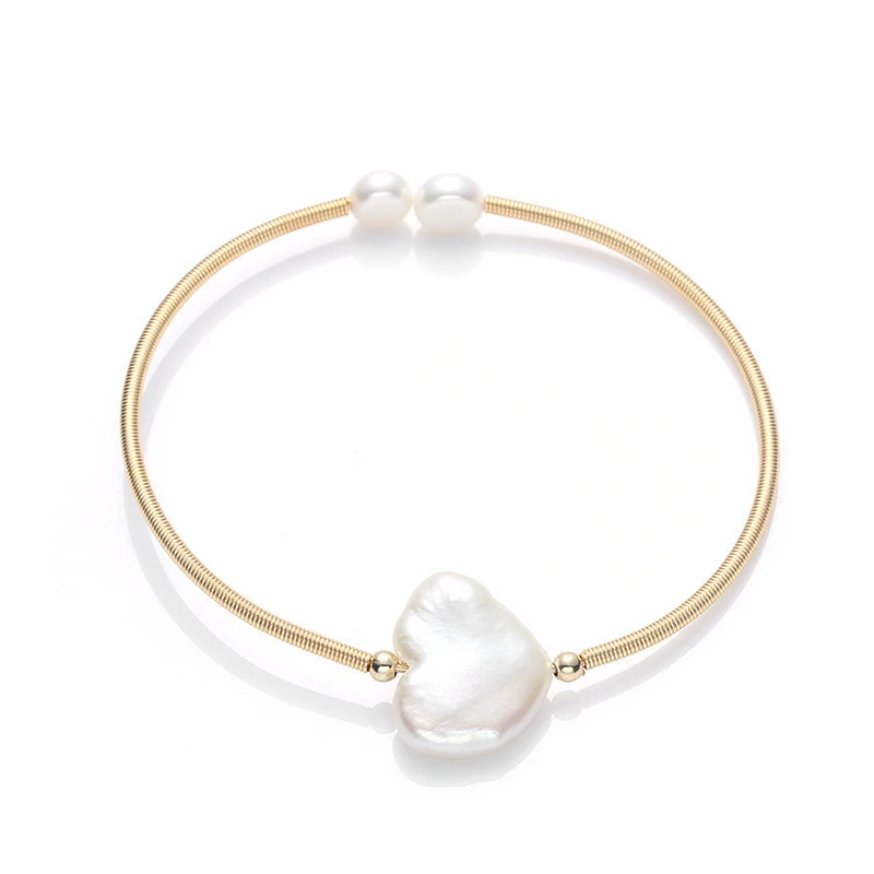 

Aimgal Jewelry Creative lover 14K gold baroque natural pearl bracelet bracelet for women