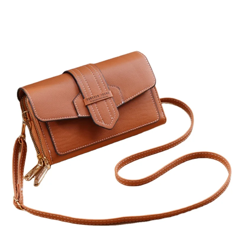 

Mobile phone bag ladies diagonal bag 2021 new retro fashion horizontal shoulder coin purse multi-card female bag