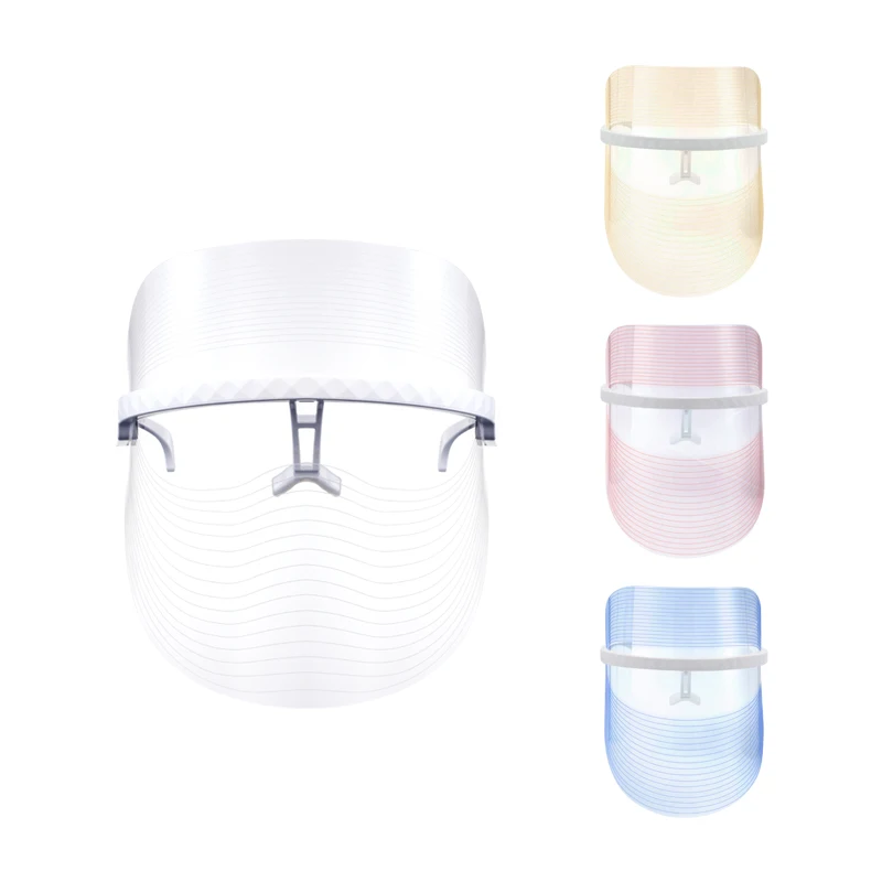 

3 Color Colorful Anti Droplets Beauty Light PDT Shield Facial Masks Therapy Photon Mascara de LED Face Mask