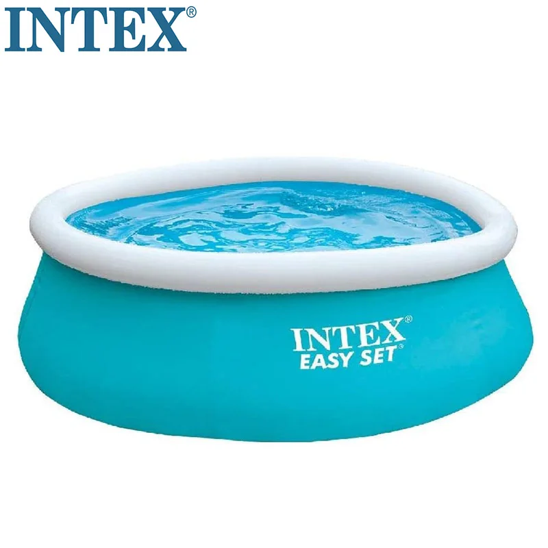 

Intex 28101  Inflatable Swimming Pool Family Above Ground Easy Set Swimming Pool, Blue