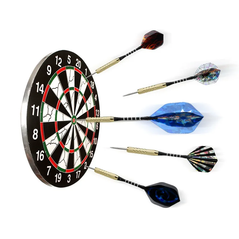 

Steel darts with metal tip dart flights with brass barrel and aluminum shafts darts set