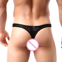 

New style young boys T back thongs transparent underwear men