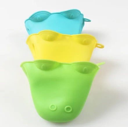

LOVE'N Insulated oven microwave oven to take the plate anti-hot hand clip hippo silicone gloves LV502J, Many colors
