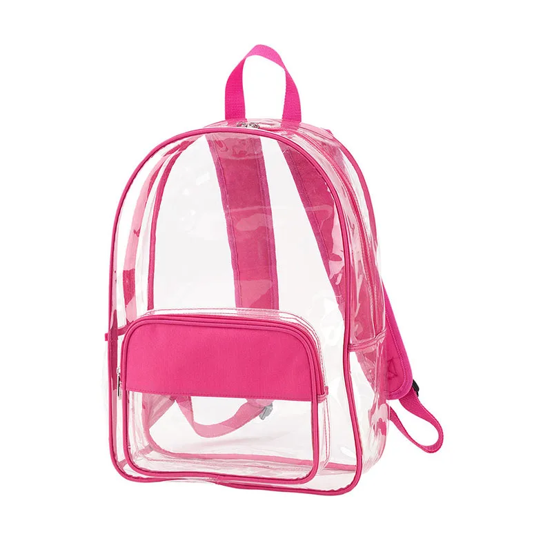 

Clear Solid PVC School Backpack Wholesale Personalized Clear Waterproof PVC Solid School Backpack, As pics show