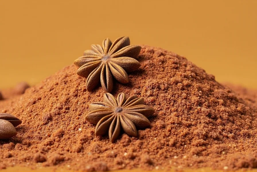 Close-up of anise seeds on a white background