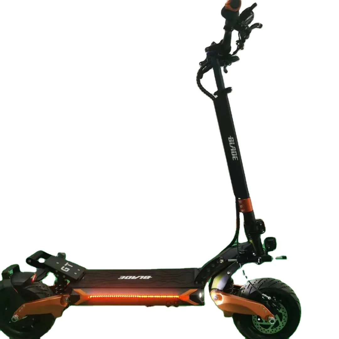 

100km range 85 kmh 28ah L G battery damper electric scooter on blade 10 gt