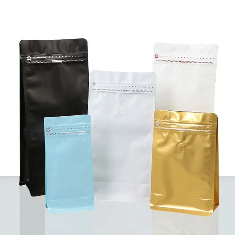 

wholesale seal resealable ziplock zipper pouch Cereals food coffee tea candy packing laminated plastic packaging mylar bags