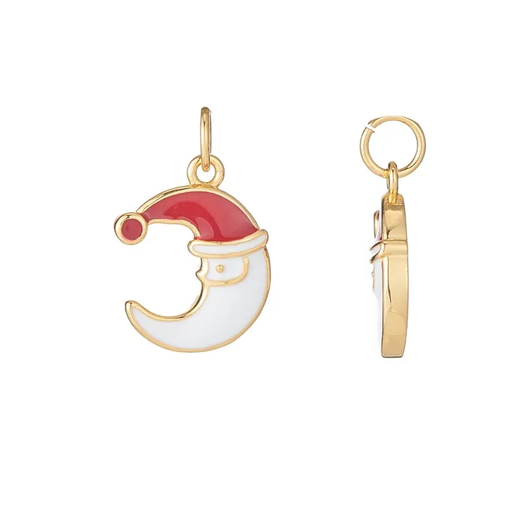 

XUQIAN Christmas Series Drop Oil Enamel Christmas Socks Charm Pendant DIY Earrings Bracelet Necklace Accessories