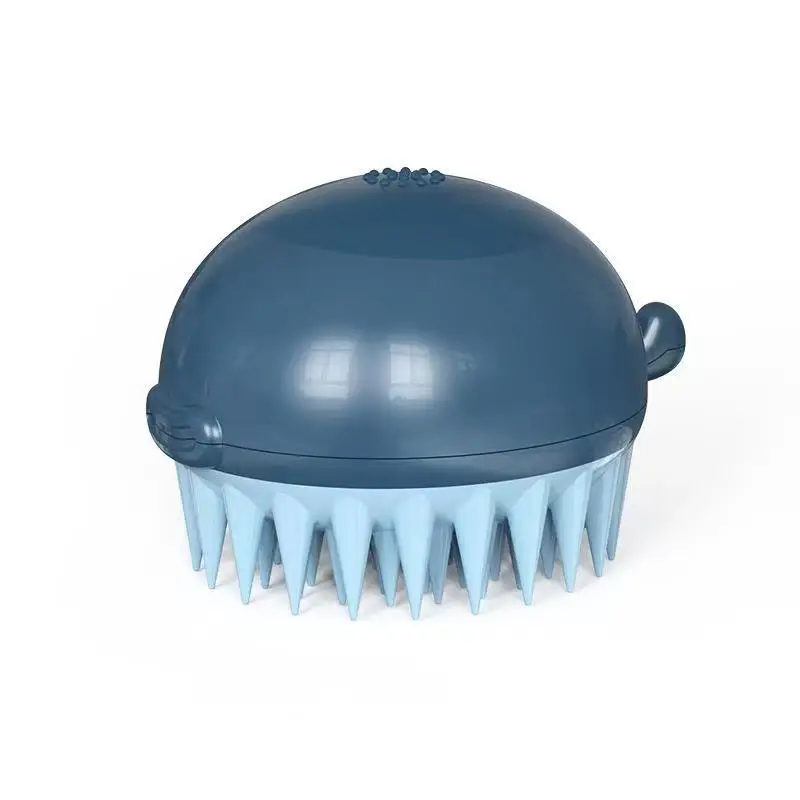 

Dog cleaning supplies bath brush can be filled with shower gel type cat bath massage brush, Green