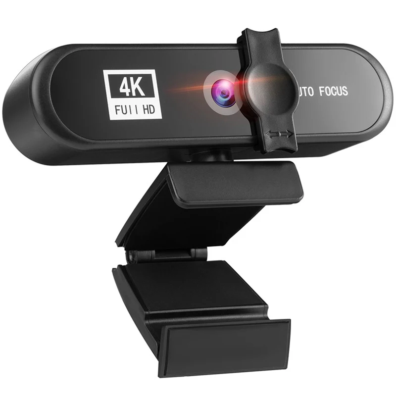 

4k webcam live streaming autofocus usb web camera laptop desktop for office meeting home with mic video calling computer camera