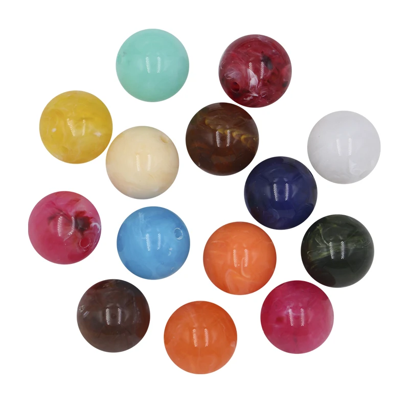 

Huiran 100pcs Acrylic Gemstone Beads Bubblegum Beads Loose Beads For Jewelry Making Bag