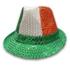 Sequined Irish Cowboy Hats Holiday Party Sequined Jazz Hats