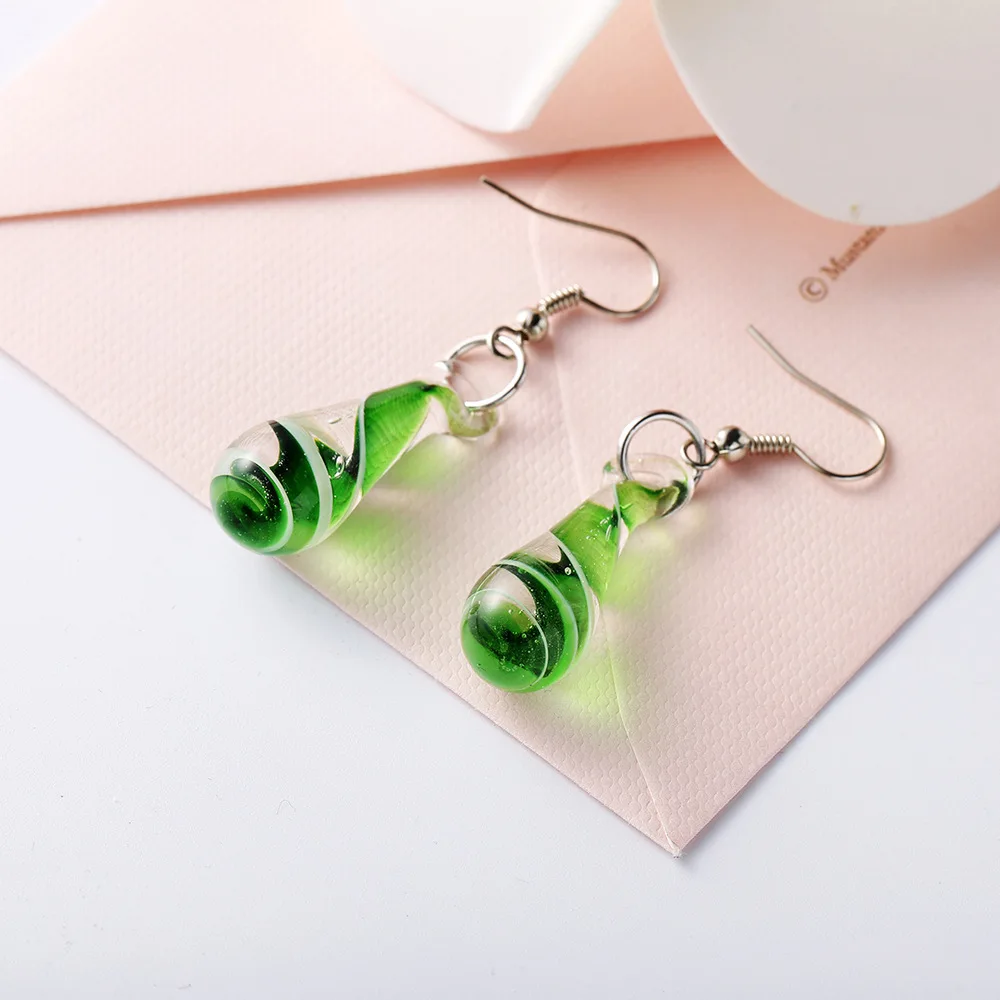 

Amazon Murano Flower Glass Drop Earrings Beautiful Multicolor Galss Floral Penants Earrings, Picture shows/custom color
