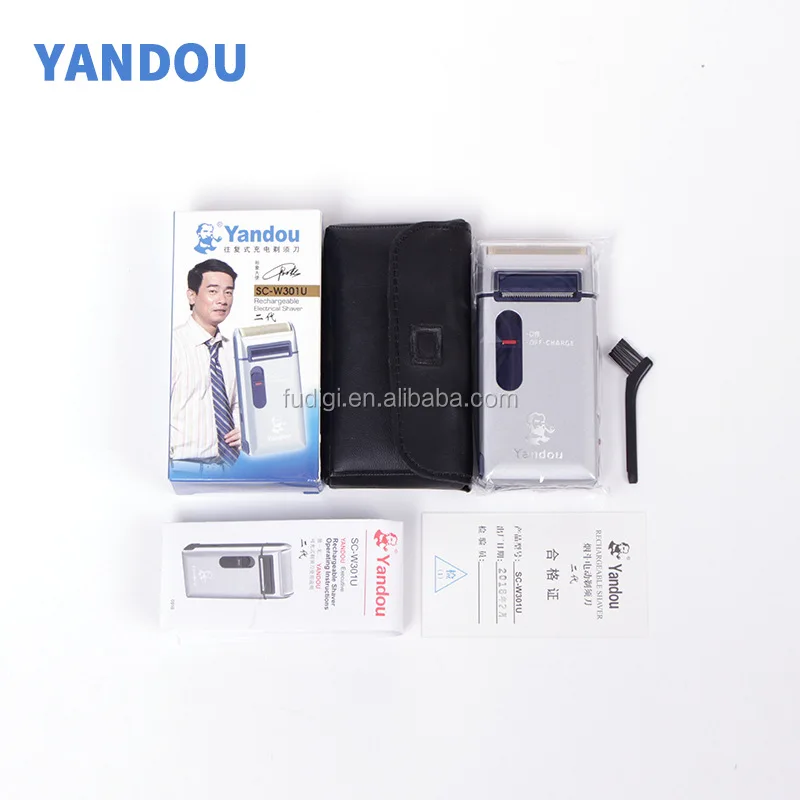 Original Yandou Scw301u Professional Rechargeable Portable 2 Blades