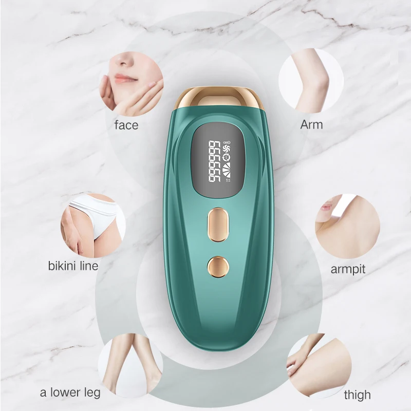 

IPL Hair Removal for Women and Men, Permanent Laser Hair Removal System Upgrade 999,900 Flashes Painless Hair Remover Treatment, Black ,white, and green